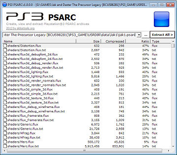 ps3 psarc extractor